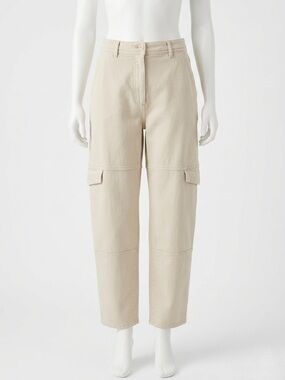 Wilfred Aritzia High-Rise Cargo Pants in GD Birch/Beige Cream Utility Size 8